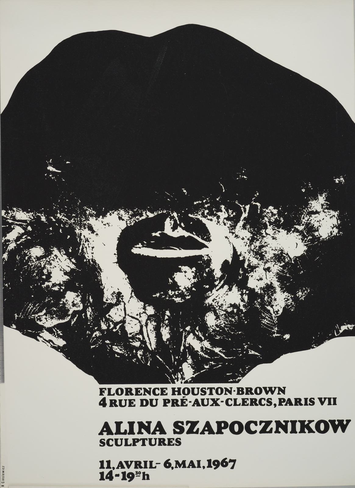 Affiche de l'exposition « Alina Szapocznikow »