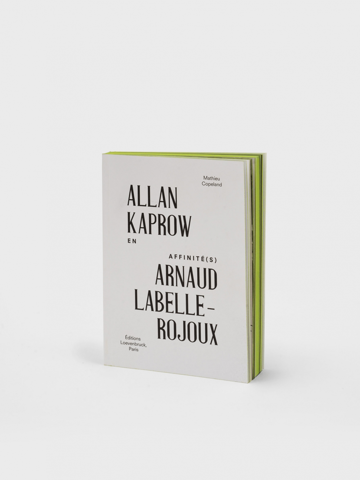 En affinité(s), Allan Kaprow Arnaud Labelle-Rojoux