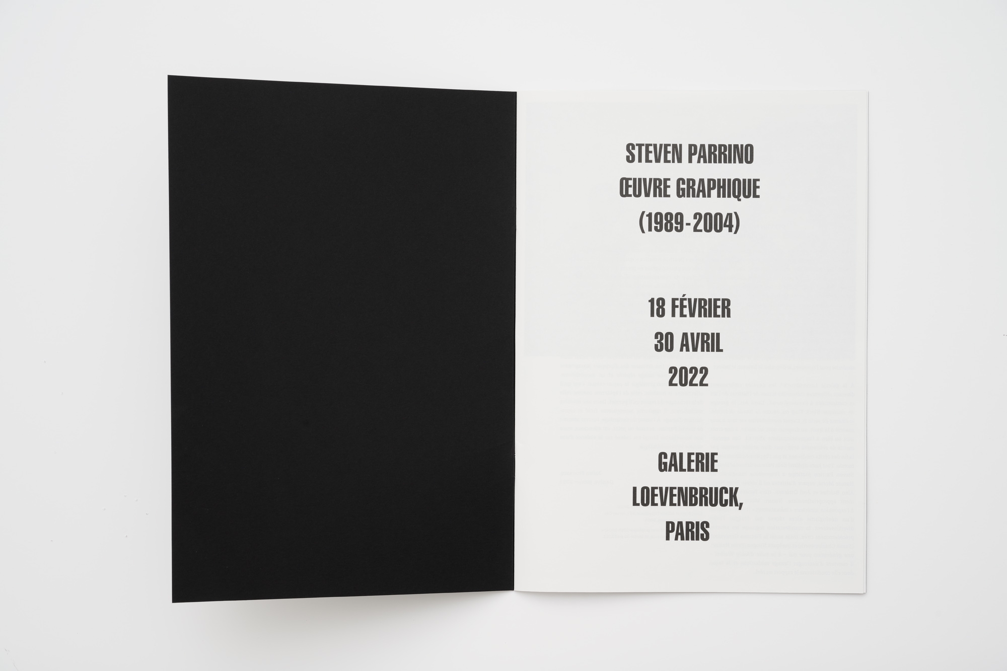 Steven Parrino : Œuvre graphique (1989-2004)