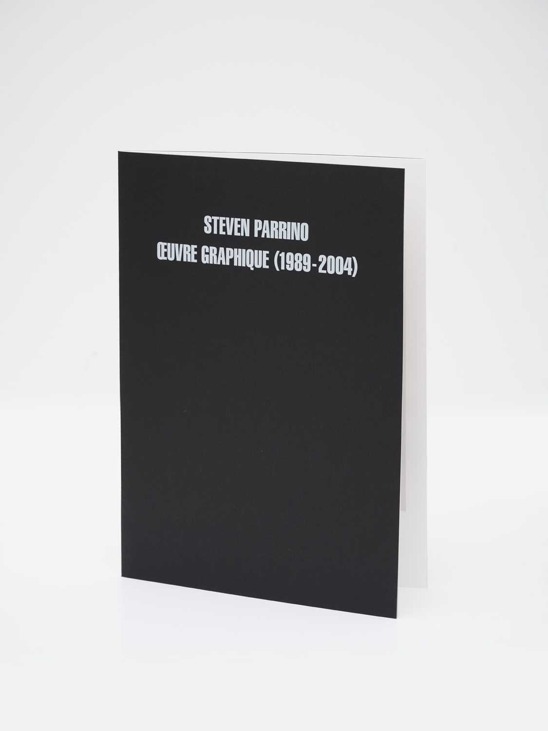 Steven Parrino : Œuvre graphique (1989-2004)