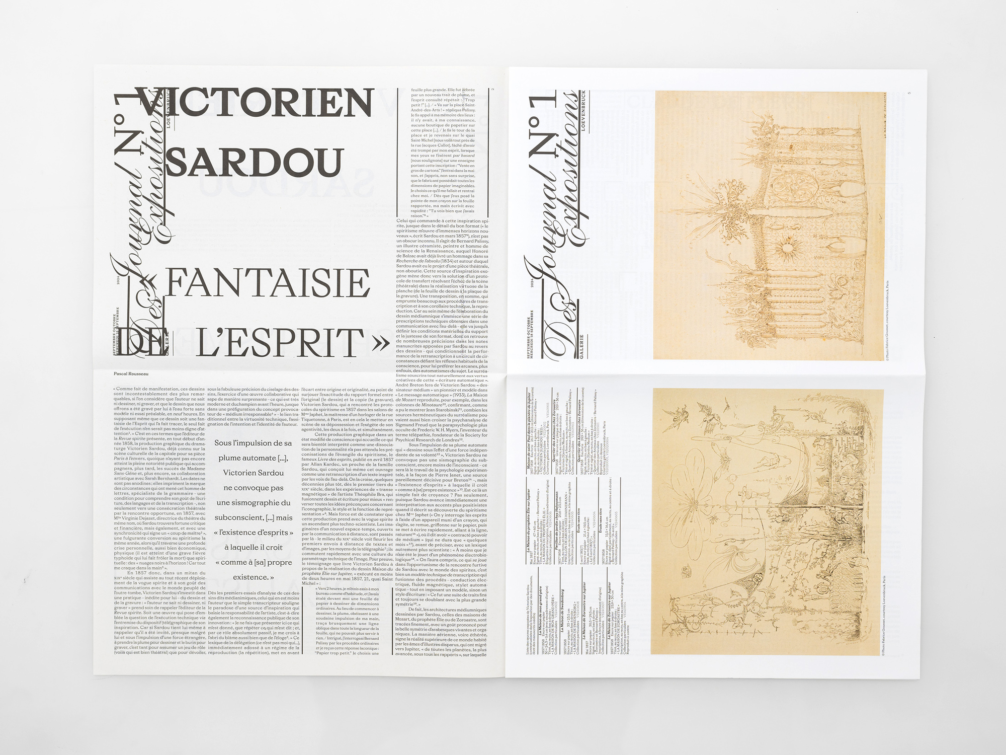 Journal des expositions, Victorien Sardou - Spiritisme 