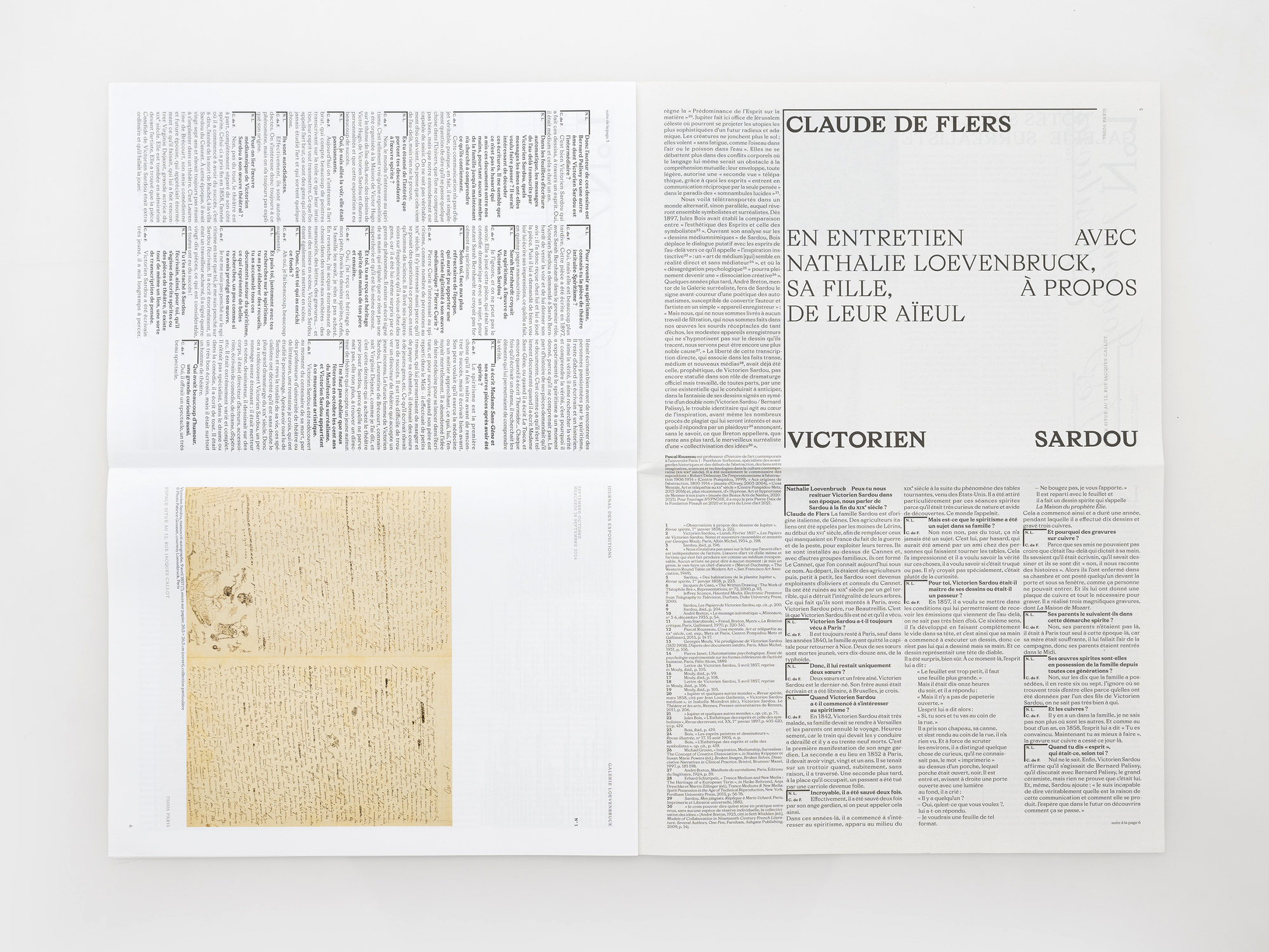 Journal des expositions, Victorien Sardou - Spiritisme 
