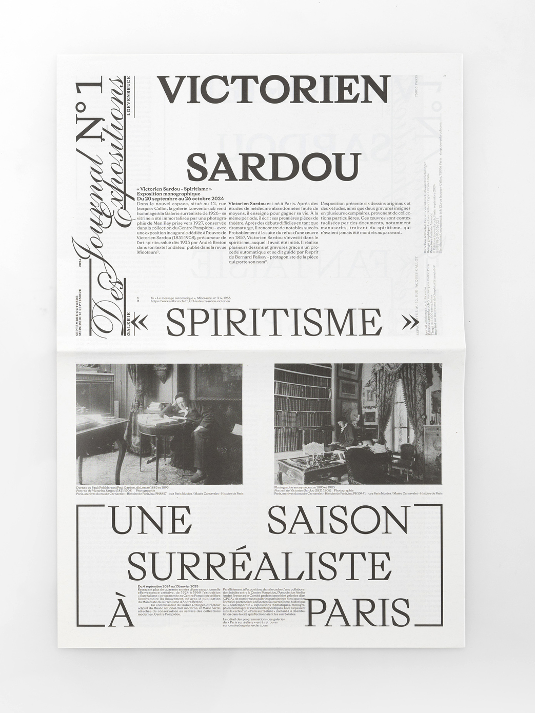 Journal des expositions, Victorien Sardou - Spiritisme 