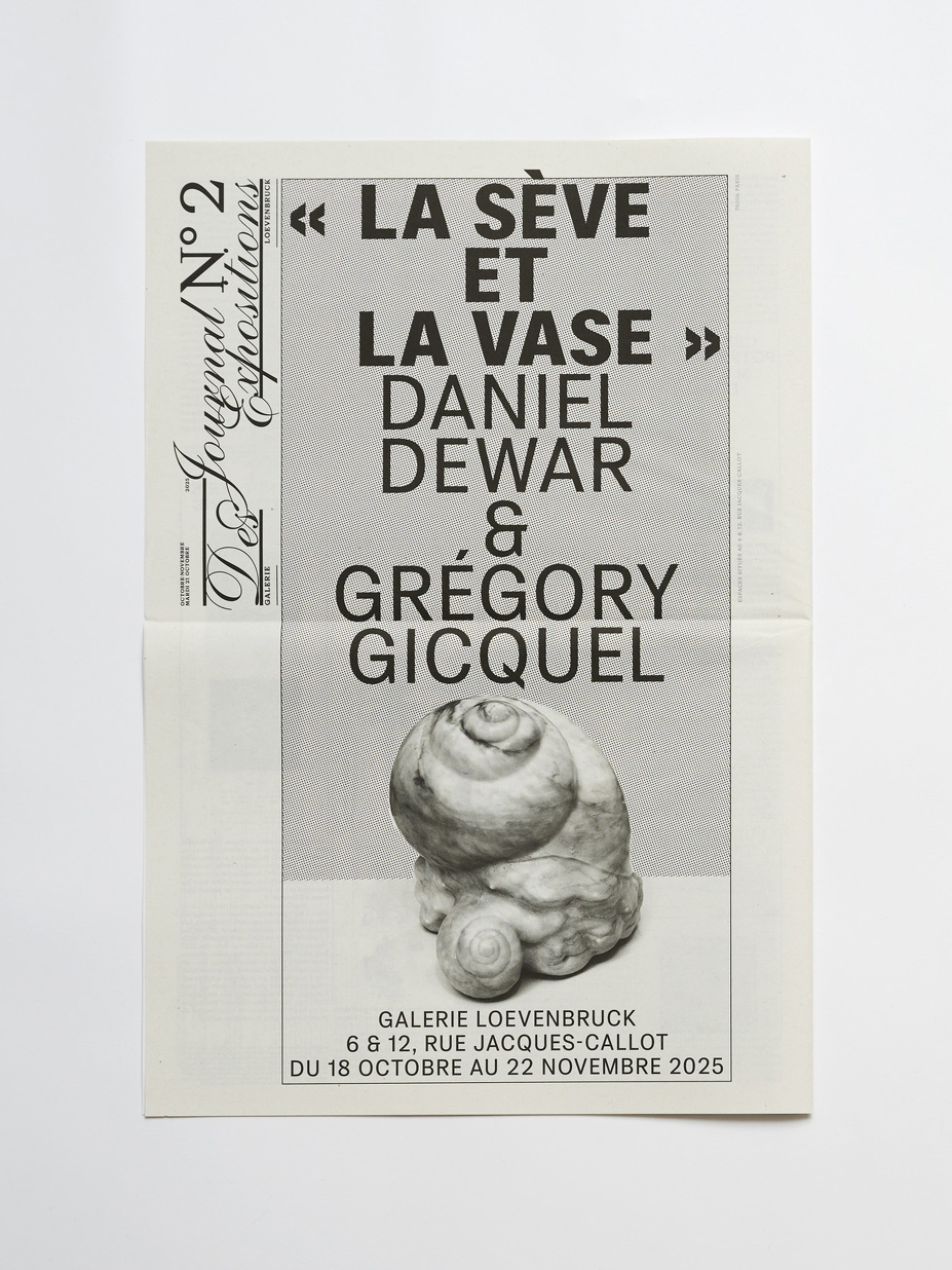 Journal des expositions, Daniel Dewar et Grégory Gicquel — La Sève et la Vase
