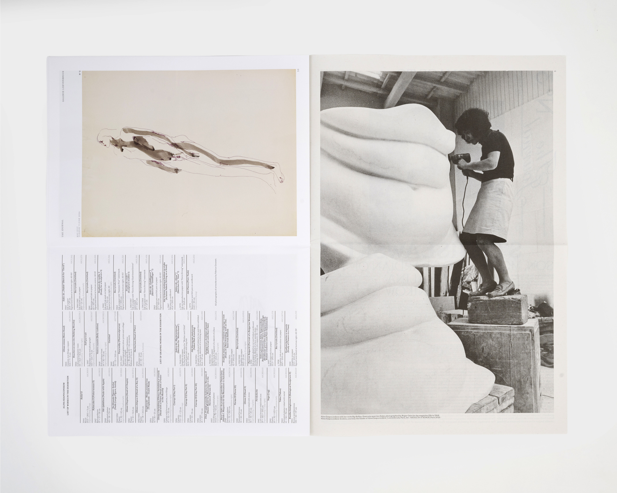 The Journal, Alina Szapocznikow: Autobiography in Fragments. A Centenary Retrospective