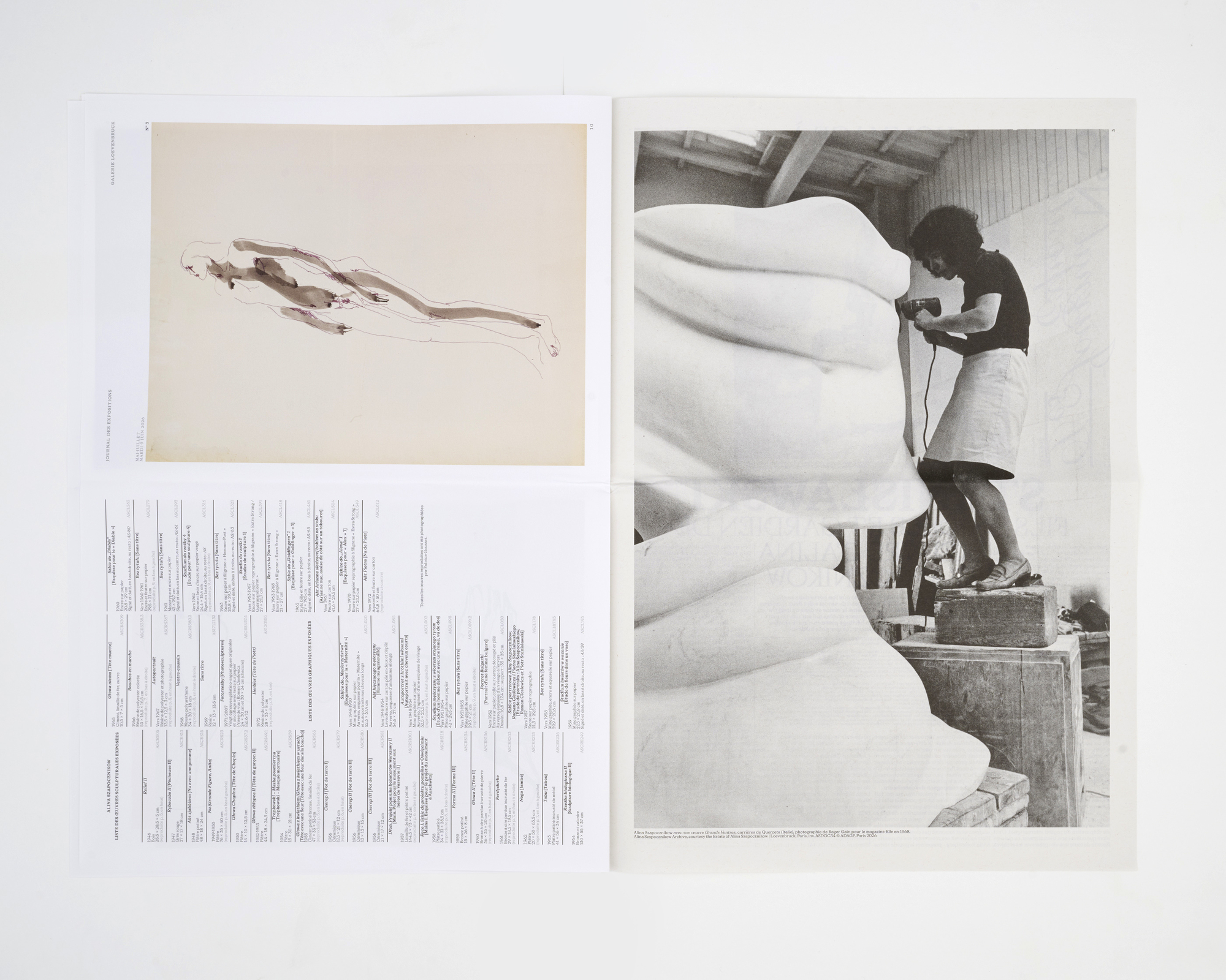 Journal des expositions, Alina Szapocznikow : Fragments d’autobiographie. Une rétrospective du centenaire